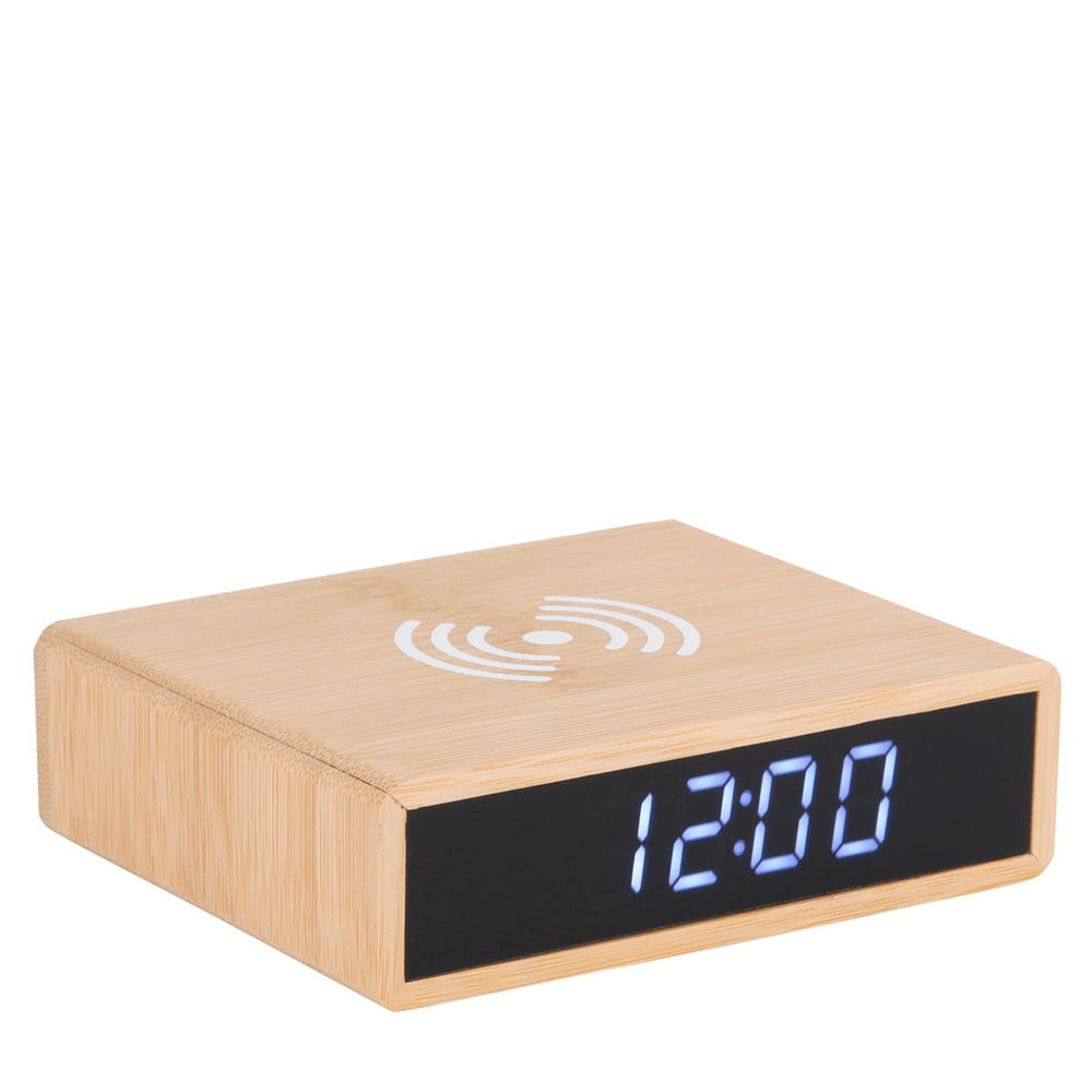 Present Time Alarm Clock Fat with Phone Charger LED